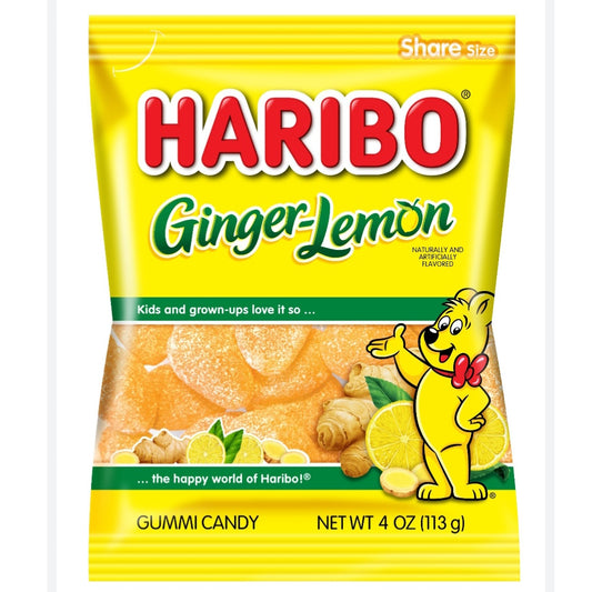 Haribo Ginger - Lemon (12 Bags)