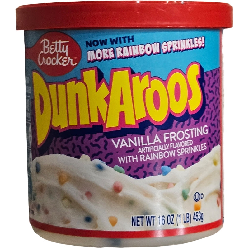 Dunkaroos Vanilla Frosting with Rainbow Sprinkles