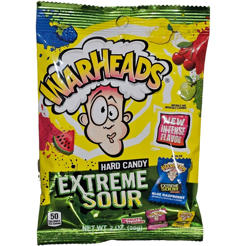 Warheads Extreme Sour Hard Candy 2oz