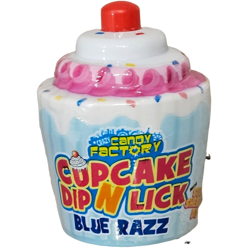 Candy Factory Cupcake Dip N Lick Blue Razz