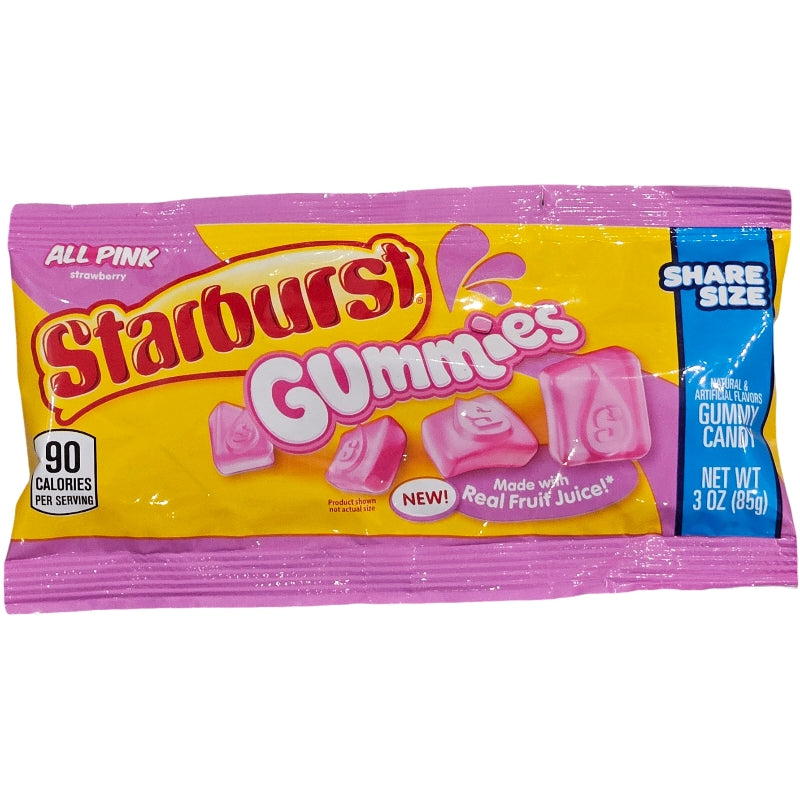 Starburst Gummies Share Size