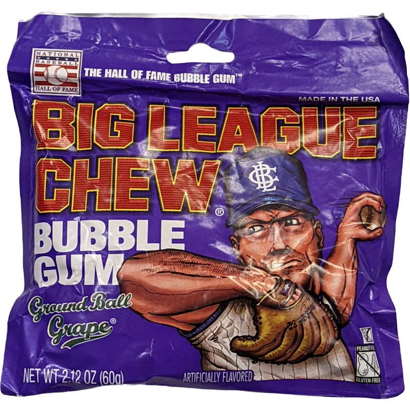 Big League Chew Bubble Gum Ground Ball Grape
