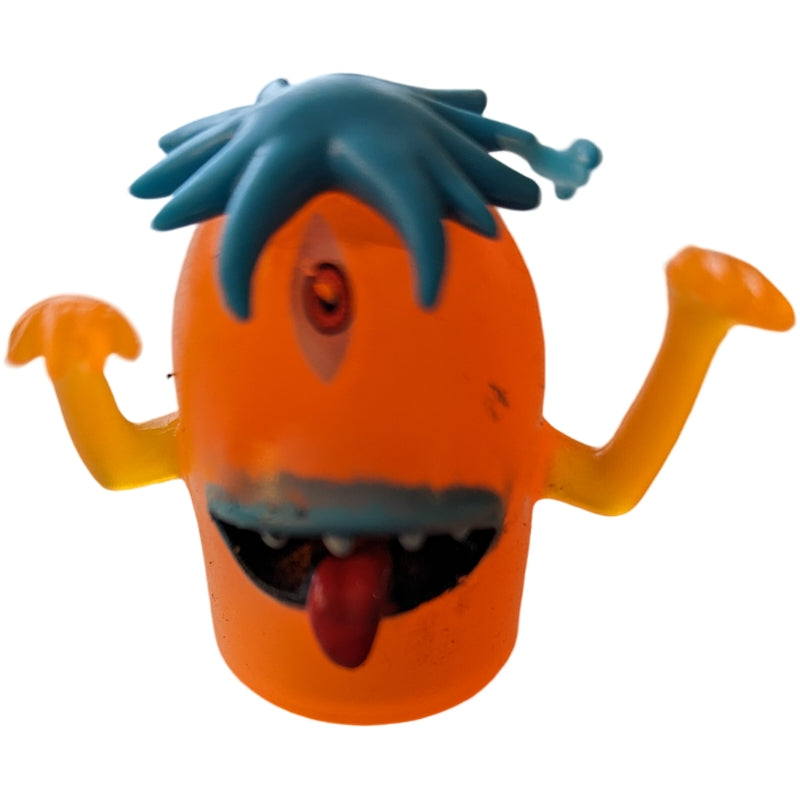 Finger Puppet Monster (Orange/Blue)